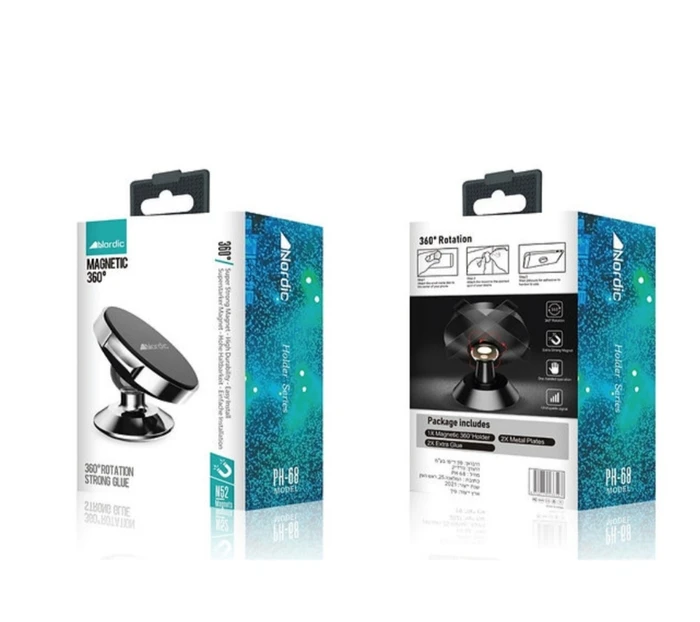 מעמד מגנטי תושבת 360 מעלות לרכב מבית Nordic