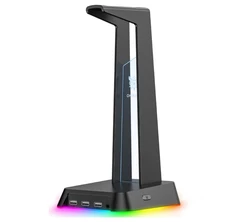 רכזת RGB + יציאה לאוזניות/ מיקרופון + מעמד אוזניות - מבית ONIKUMA דגם ST-2