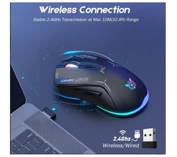 עכבר גיימינג אלחוטי/חוטי ONIKUMA CW917