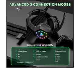 אוזניות גיימינג אלחוטיות Onikuma B100