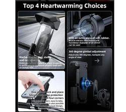 מחזיק טלפון לאופניים ואופנועים עם התאמה אוניברסלית 360 מעלות ונעילה מכנית Yesido C331