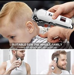 מכונת תספורת מקצועית צג דגיטלית KEMEI