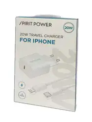 מטען קיר מהיר PD 20W עם כבל לאייפון