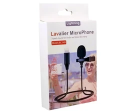 מיקרופון LAVALIER לטלפונים ניידים - חיבור לאייפון